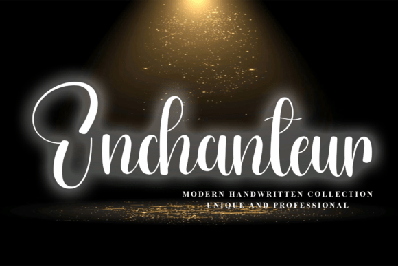Enchanteur: An Autumnal Script Font for Digital Elegance
