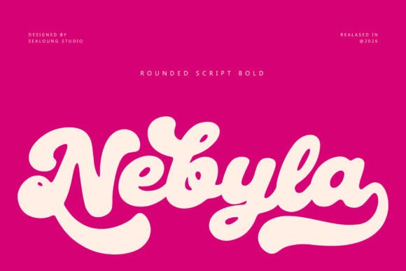 Nebyla: A Bold Script Typeface for Impactful Digital Design