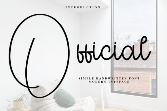 Official: A Distinctive Script Font for Modern Web Design