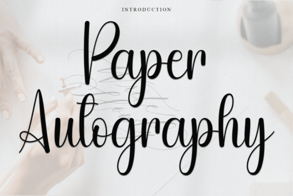 Paper Autography: A Distinctive Font for Modern Marketing