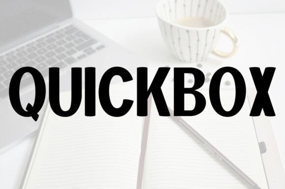 Quickbox: A Playful Font for Modern Marketing Visuals